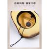 Three Dimensional Embroidery Handmade Western Cowboy Straw Fedora Hat