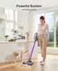 Cordless Vacuum Cleaner - 45000pa 550W 55mins 2600mAh Lightweight Stick Vacuum Cleaners for Home Pet Hair Carpet Floor