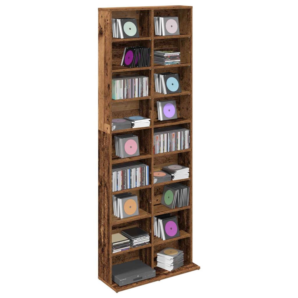 CD Shelf Reclaimed Wood 65 x 23.5 x 175 cm Particleboard