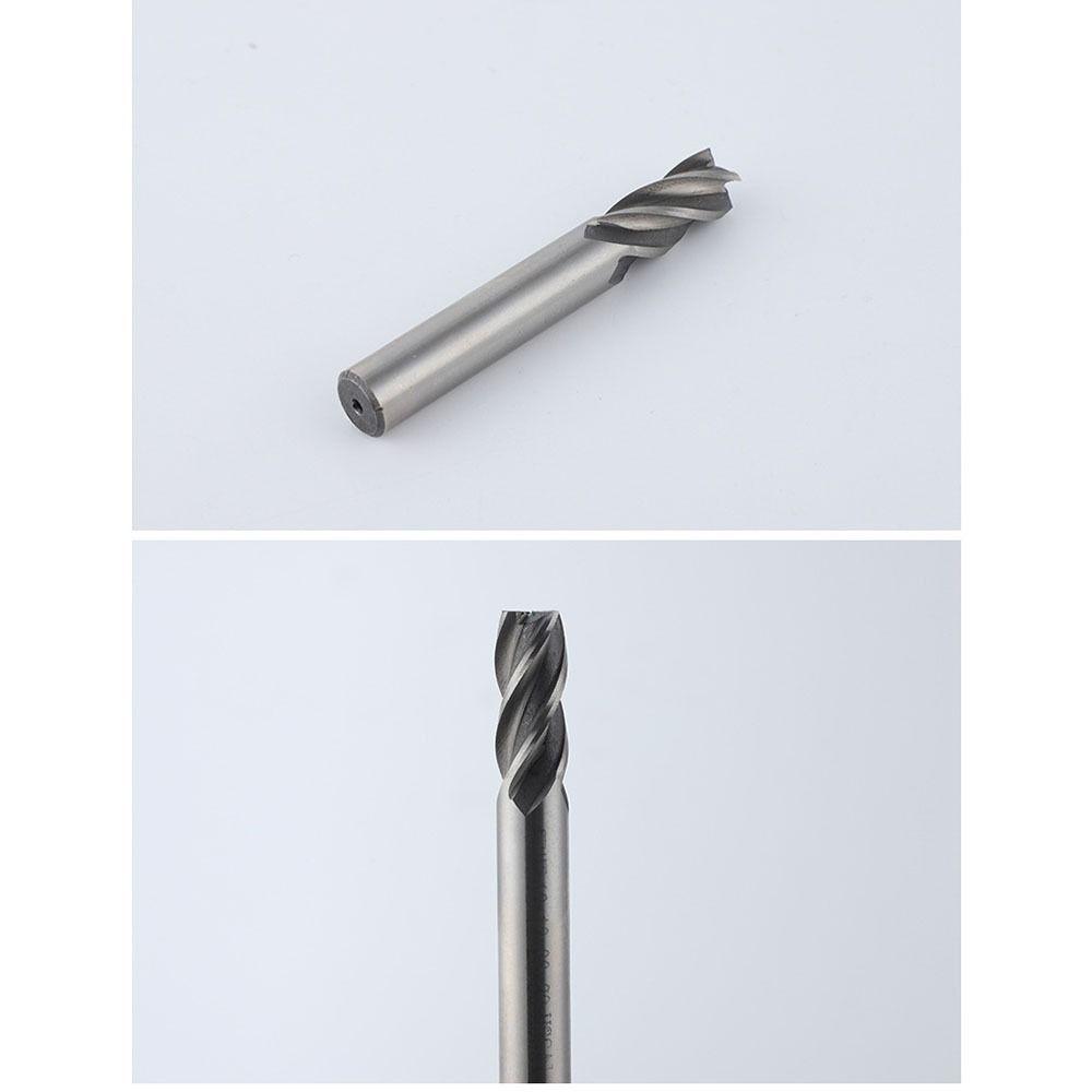 7/10Pcs Straight Shank Milling Cutter Set 4-Flute Spiral CNC Milling Tools Metal Processing