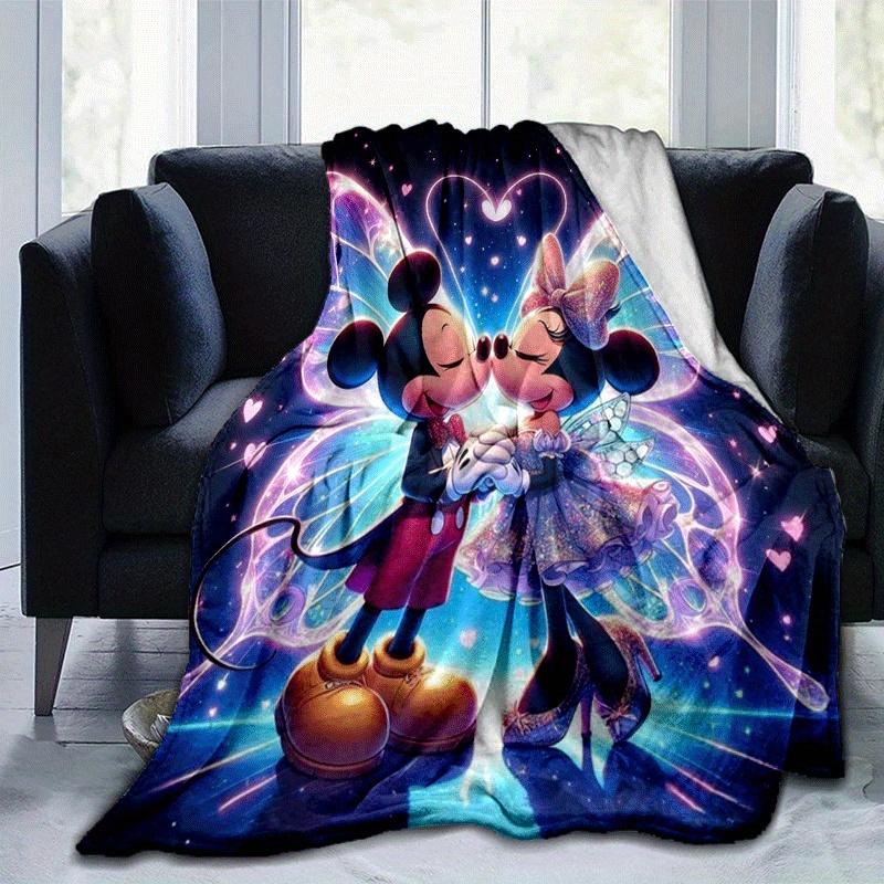 

1pc Mickey Printing Blanket - Soft, All-Season Throw for Office Blanket, Personalized Gift with Adorable Cartoon Design 80cmx120cm(31inx47in)