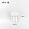 20g Electroplated Silver Glass Cream Jar: Sealed Cosmetic Sample Bottle for Face and Eye Creams & Lotions