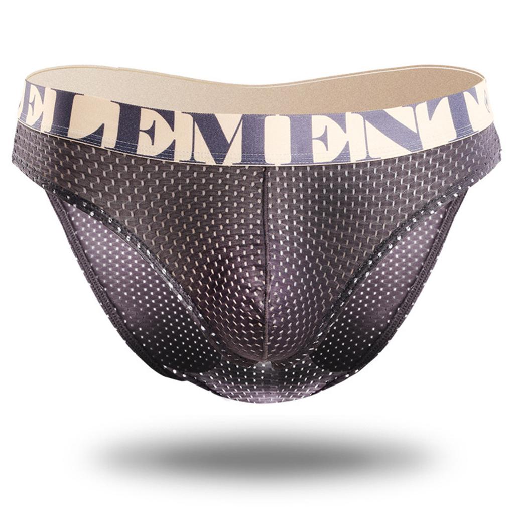 Men Double Thong Panties Sexy Solid Brief Thong Breathable Underpants