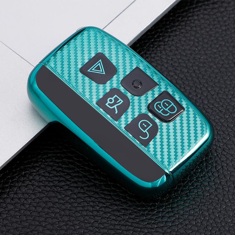 Fashion TPU Car Key Case Cover for Land Rover Range Rover Sport Discovery 3 4 Elander 2 Evoque Accessories Holder Shell Keychain