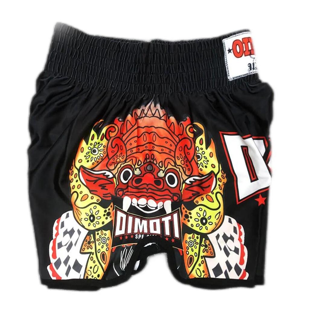 Barong Spirit Lion Leo Muay Thai Kickboxing Boxing MMA UFC Shorts Gym Sport Unisex Men Women Workout Quick Dry Print Elastic High Waist Training