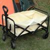 Collapsable Wagon Outdoor Large Capacity Camping Trolley 4 Wheel Carts Long Handle Picnic Handcart Multifunctional Pull Carts