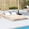 Vidaxl Sun Loungers, 2 Pcs, 205X60X31.5 Cm, Solid Pine Wood