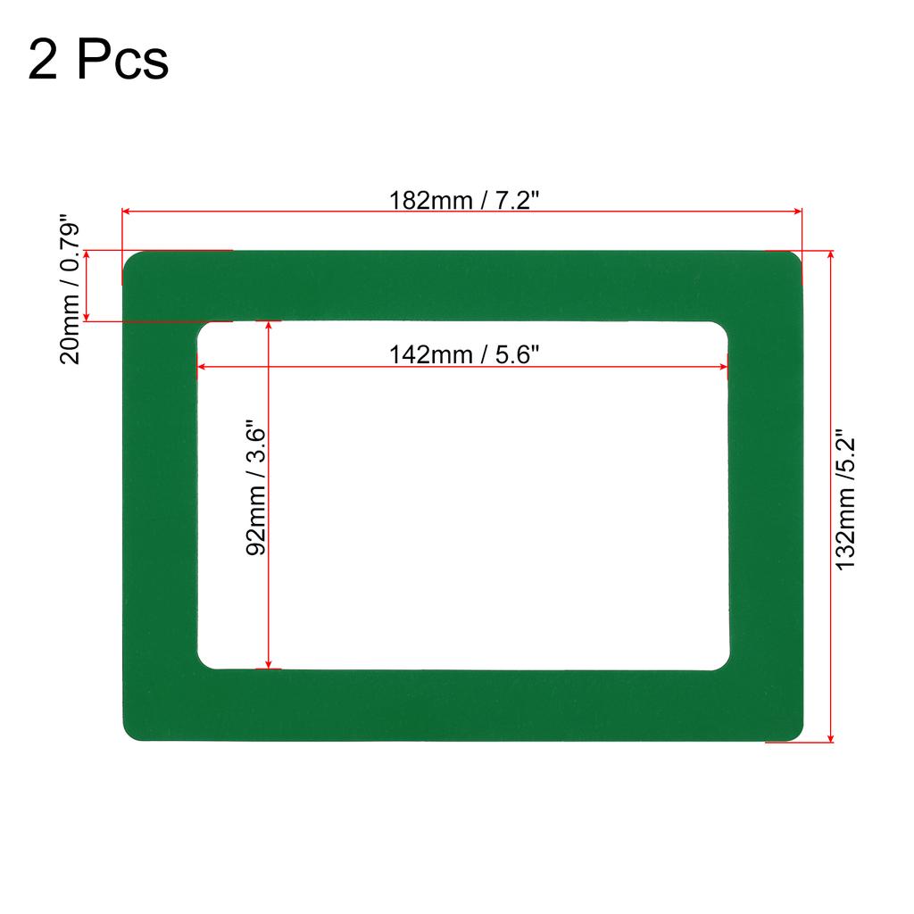 Magnetic Picture Frame, 2 Pack Magnetic Photo Frame Picture Holder Holds 5x7 Inch Photos for Refrigerator Metal Home Office
