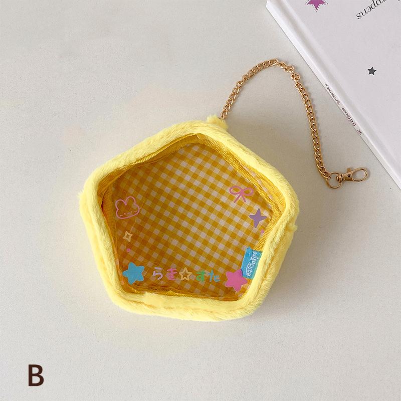 

Инс Красный Яблочный Брелок Аксессуары Милый Прозрачный ПВХ Кукла Сумка для Хранения Подвеска для Студенческого Рюкзака Подарки для Девочек