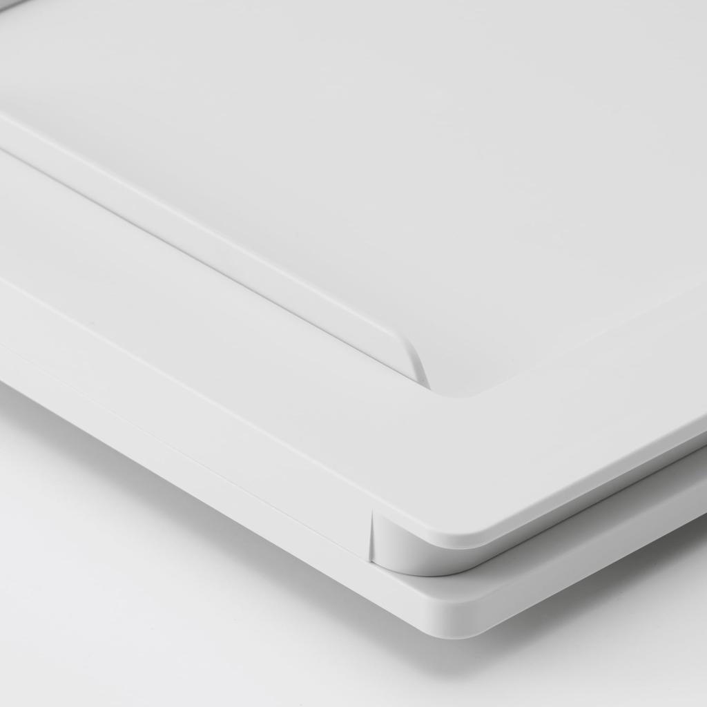 MUJI Polypropylene Dustbin Lid with Selectable with Sliding 82577266 Lids, Side-Opening Window,