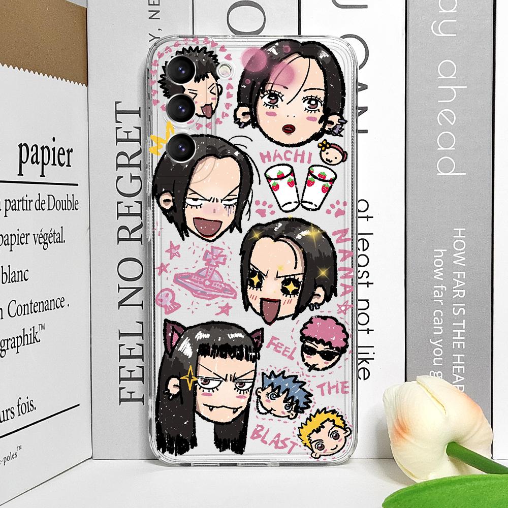 

Cute Cartoon Anime Oosaki Nana Phone Case for Samsung Galaxy S25 S24 S23 S22 Ultra S21 Plus S20 FE Shockproof Clear Soft Covers For Samsung A52