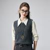 Women's 100% Cashmere Ribbed Knit Vest