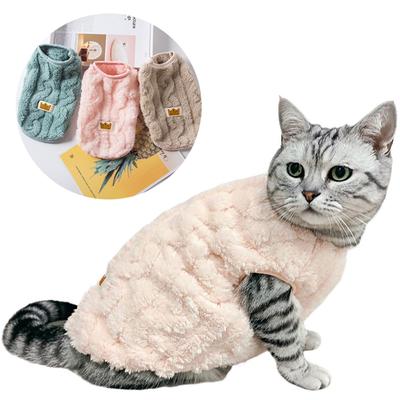 Yumuşak Rahat Kedi Giysileri Sonbahar Kış Sıcak Polar Sweatshirt Küçük Köpekler Yavru Kedi Ceket Mont Evcil Hayvan Sphynx Kostüm Kazak