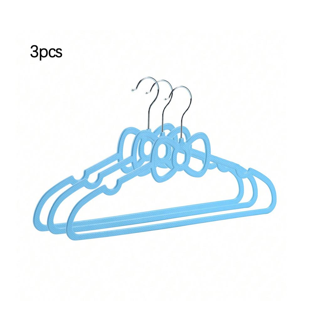 3pcs - New Cute Bow Pattern Hanger, Suitable for Home Bedroom Sorting and Dry Storage Hanging Bracket