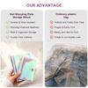 Colorful Card Storage Case Soft Cover Dustproof Organizer  For Square Round Plates