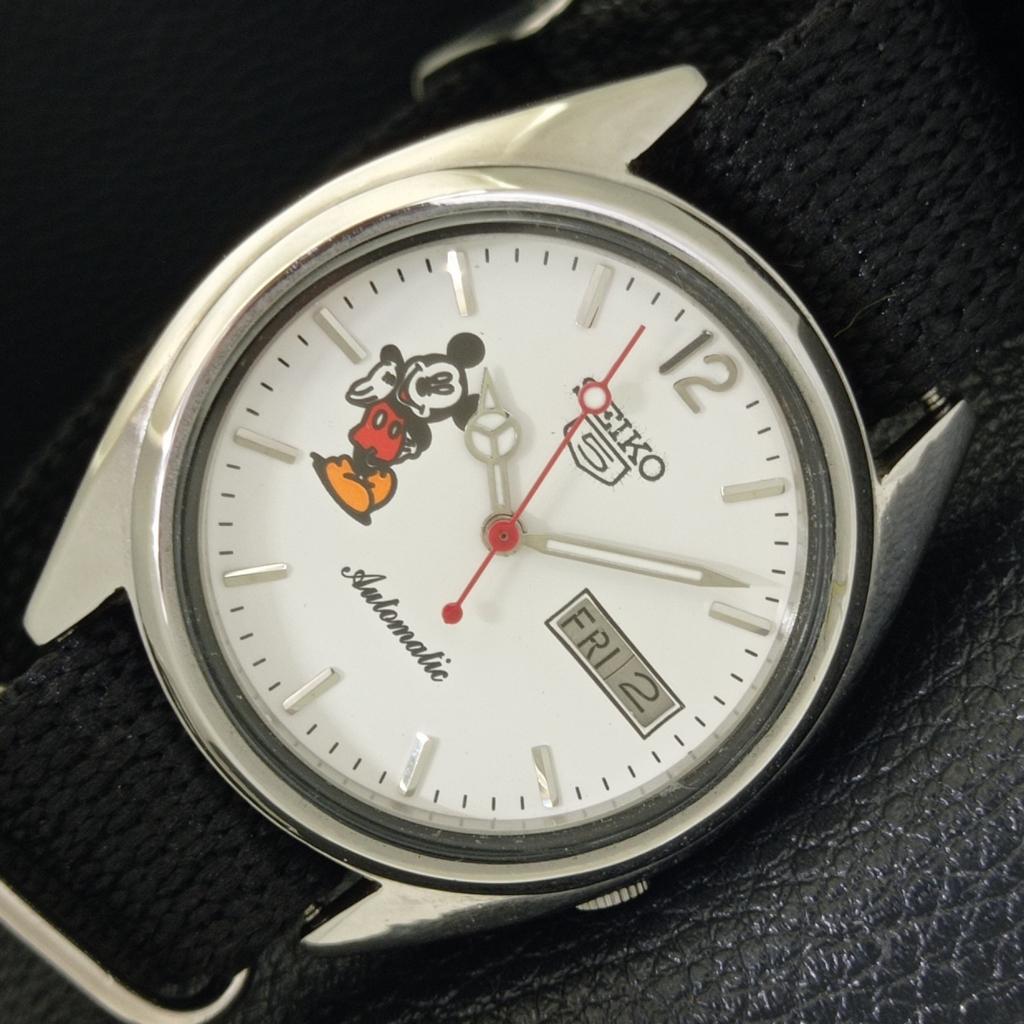 AUTOMATIC VINTAGE SEIKO 5 JAPAN 7009A MENS WHITE COLOR DIAL WATCH a700587-5 R203-a700587