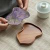 Hulu Plate, Walnut Teapot, Teapot Holder, Solid Wood Tray, Coaster, Retro Dry Foam Table, Cute Tea Tray, New Tea Set Accessories