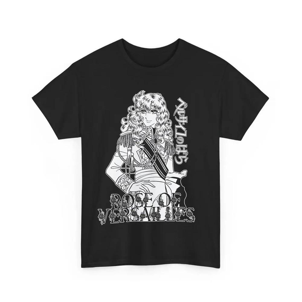 Unisex Rose of Versailles Lady Oscar Retro Anime T-Shirt, Manga Shirt Unisex T-Shirt S