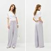 Semir Damen Spitzenbesatz Weitbein Freizeithose