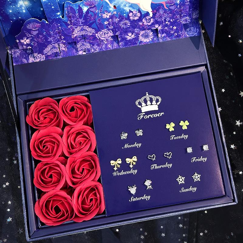 S925 Silber Ohrstecker Geschenkset für Sie - Perfekt für Weihnachten, Geburtstag oder einen besonderen Anlass