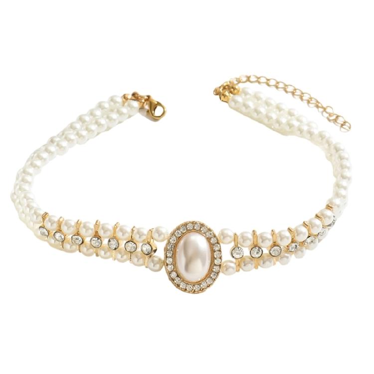 

Y2K Retro Multi Strand Pearls Clavicle Necklace Lightweight for Women Casual Party Occasion Fashion Accessory Jewelry 1