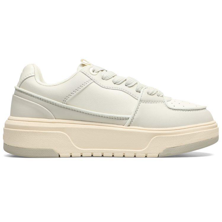 MLB Chunky Liner 24SS New York Yankees Slip Resistant Cushioning Breathable Low top Skateboard Shoes Unisex Ivory 3ASXCLB3N-50CRS