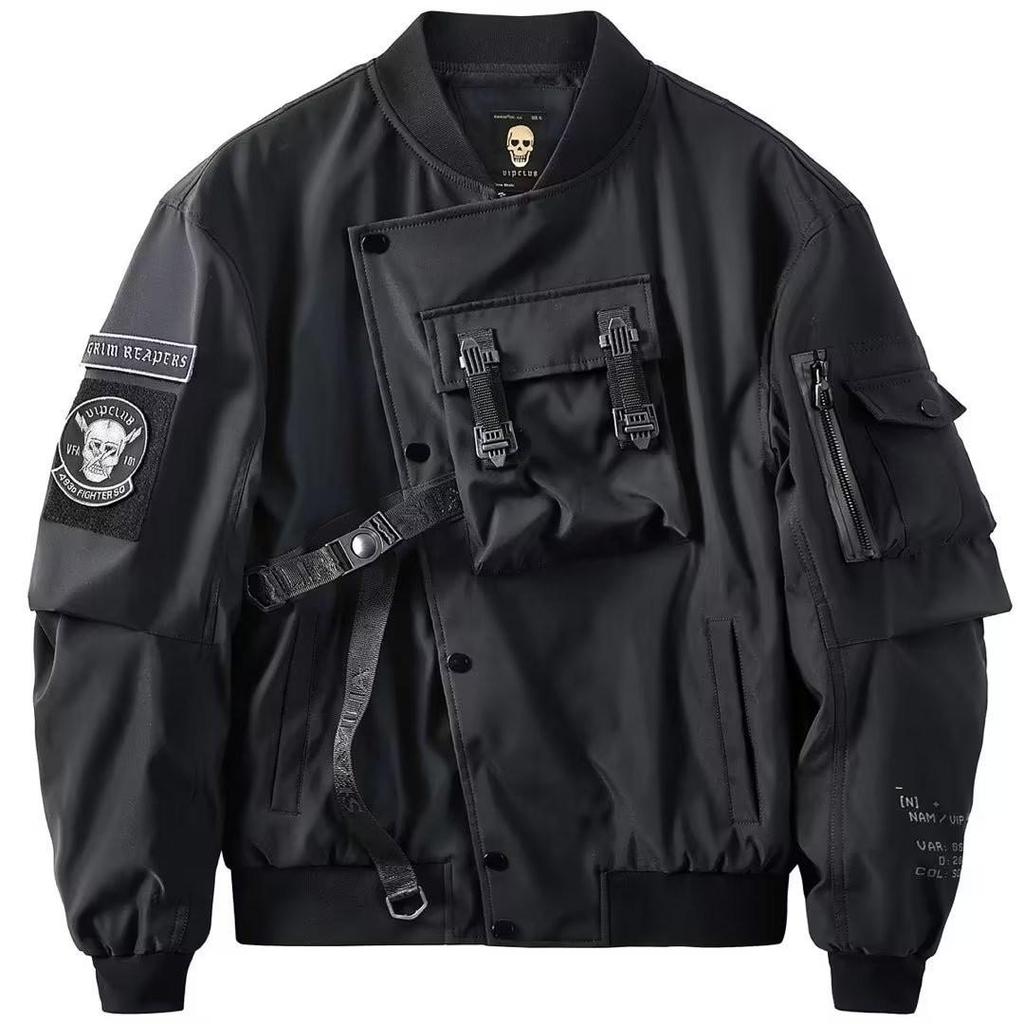 Men's Oversized Korean-Style Bomber Jacket: Heavyweight Baseball Uniform for Spring & Autumn