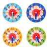 Teaching Aids Learning Clock Hour Minute Second Cognition Wooden Clock Toys Kids Time Enlightenment