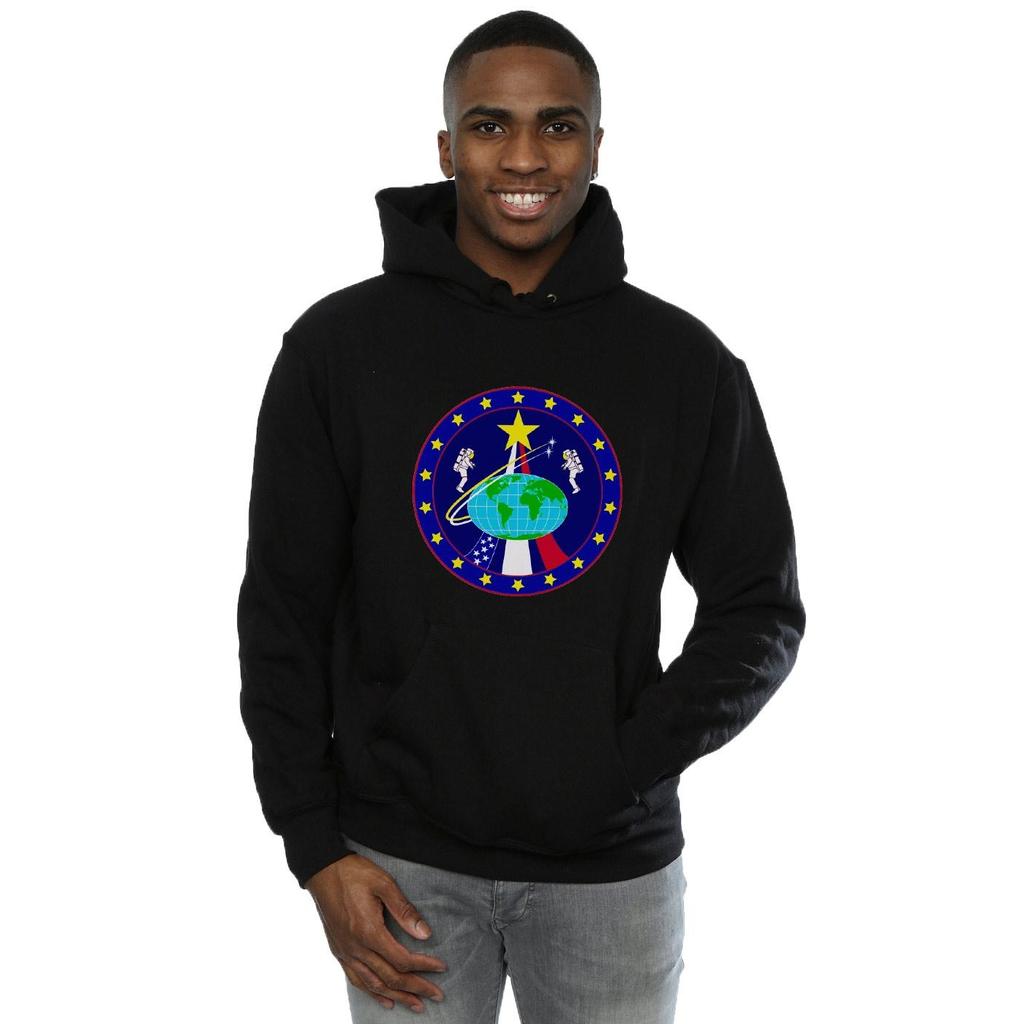 NASA Mens Classic Globe Astronauts Hoodie
