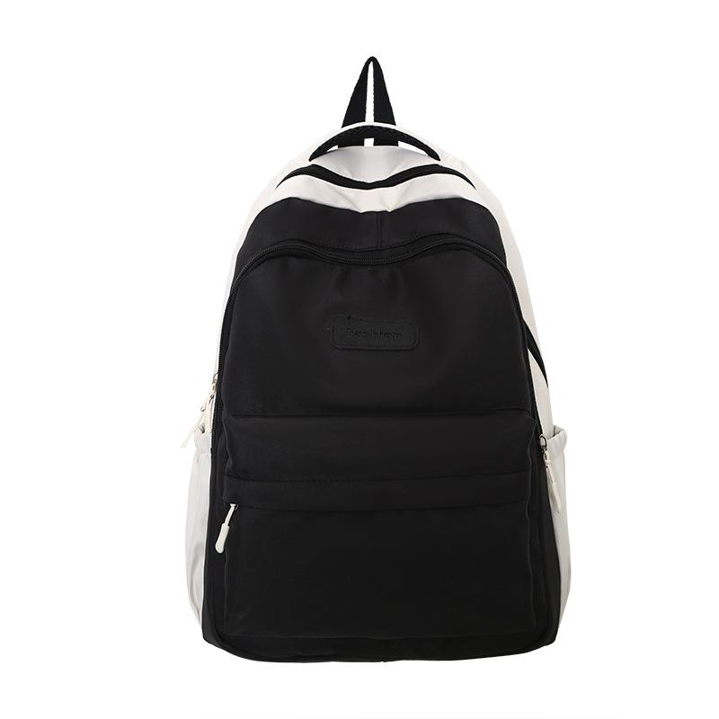 

Teen School Bag Junior High School High School High School Student Simple Backpack College Student Backpack Female 30.15.42 чорний