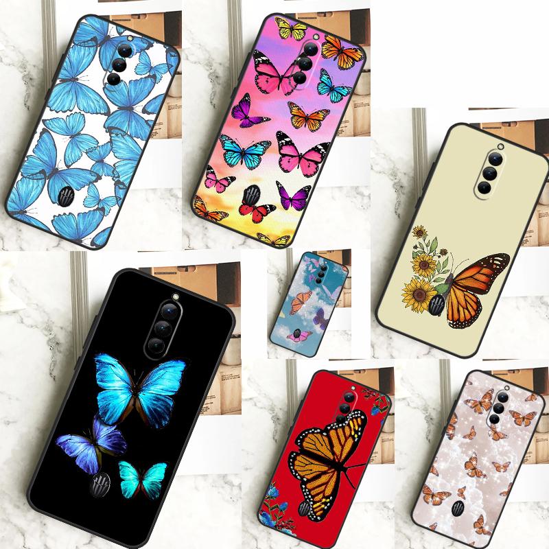 Blue Butterflies Nursery Case For ZTE Nubia Red Magic 8 8S Pro Plus RedMagic 9 Pro Plus 6 7 6S 7S Pro 5S 6R 5G Cover
