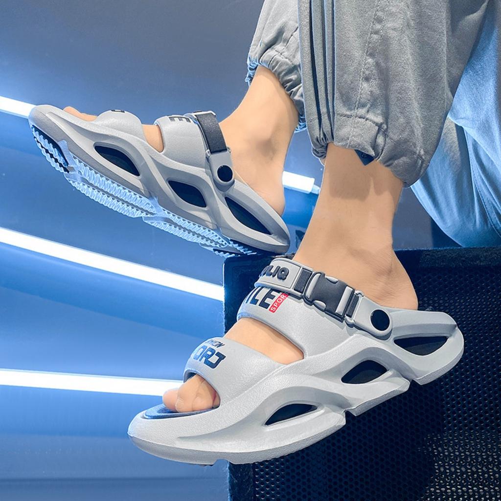 Léto Muži a ženy One Word Drag Trend Tisk dopisů Pohodlné Dvoubarevné Spodní část, eva Neformální Venkovní plážové sandály Pantofle