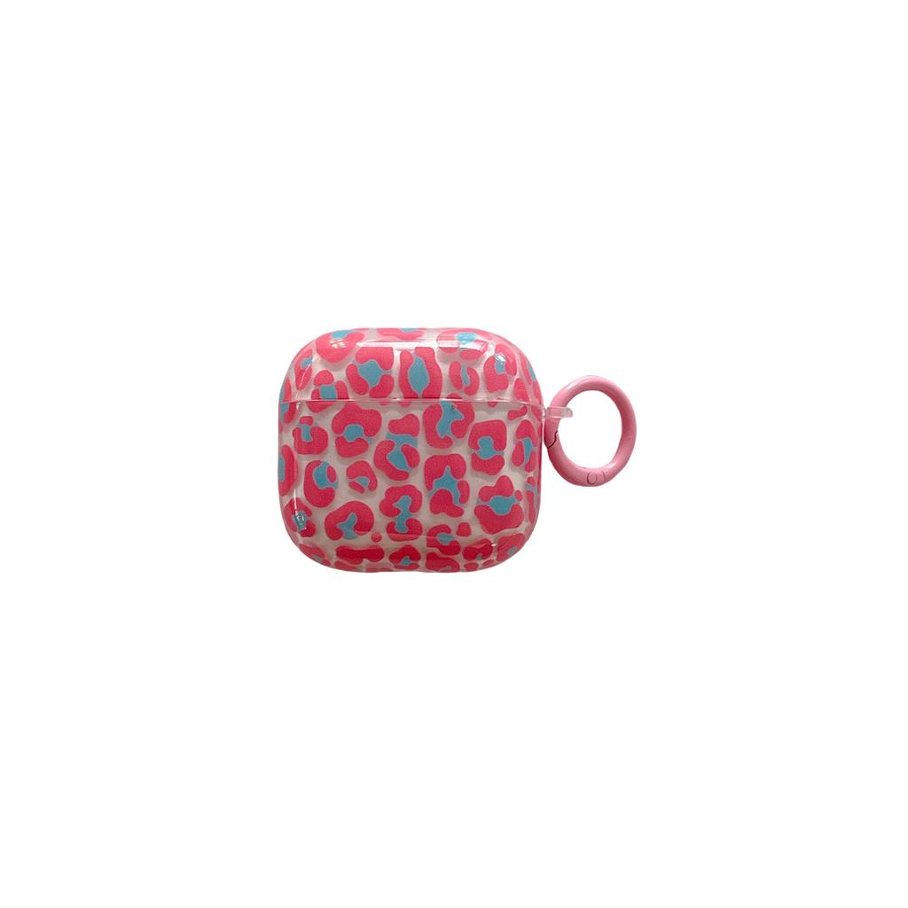 Fashion Leopard Print Glossy Earpods Case for Apple Airpods 1 2 3 4 Pro 2 Wireless Earphone Cover Charging Box for Airpods Pro 3
