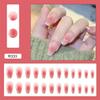 24Pcs French Tip Extra Long Ballerina Press On Nails Detachable Artificial Fake Nails Wearable Nail Art Tips