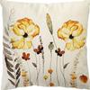Small Daisy Flower Pillowcase New Striped Linen Home Fabric Sofa Pillowcase Light Luxury