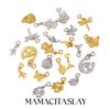MamacitaSlay 316L Stainless Steel Butterfly Heart Animal Bikini Charms Jewelry DIY Waterproof Pendant Women's Creative Jewelry