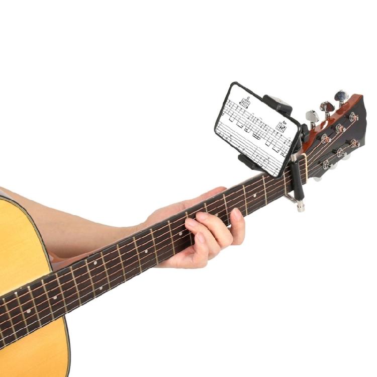 Adjustable Roll Slides Gliders Capo Guitar Phone Holder for Mobile Phones, Action Cameras Bass Attachment Tones