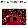 Valentine's Day Eternal Love Red Heart Tunnel Banner - Polyester background indoor and outdoor holiday decoration