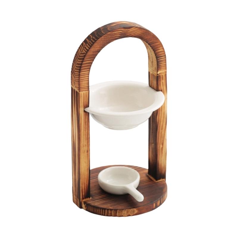 Portacandele a lumino in ceramica, Bruciatori a olio per olio profumato, Scaldacera a lumino Decorazione Camera da letto, Arredamento Soggiorno