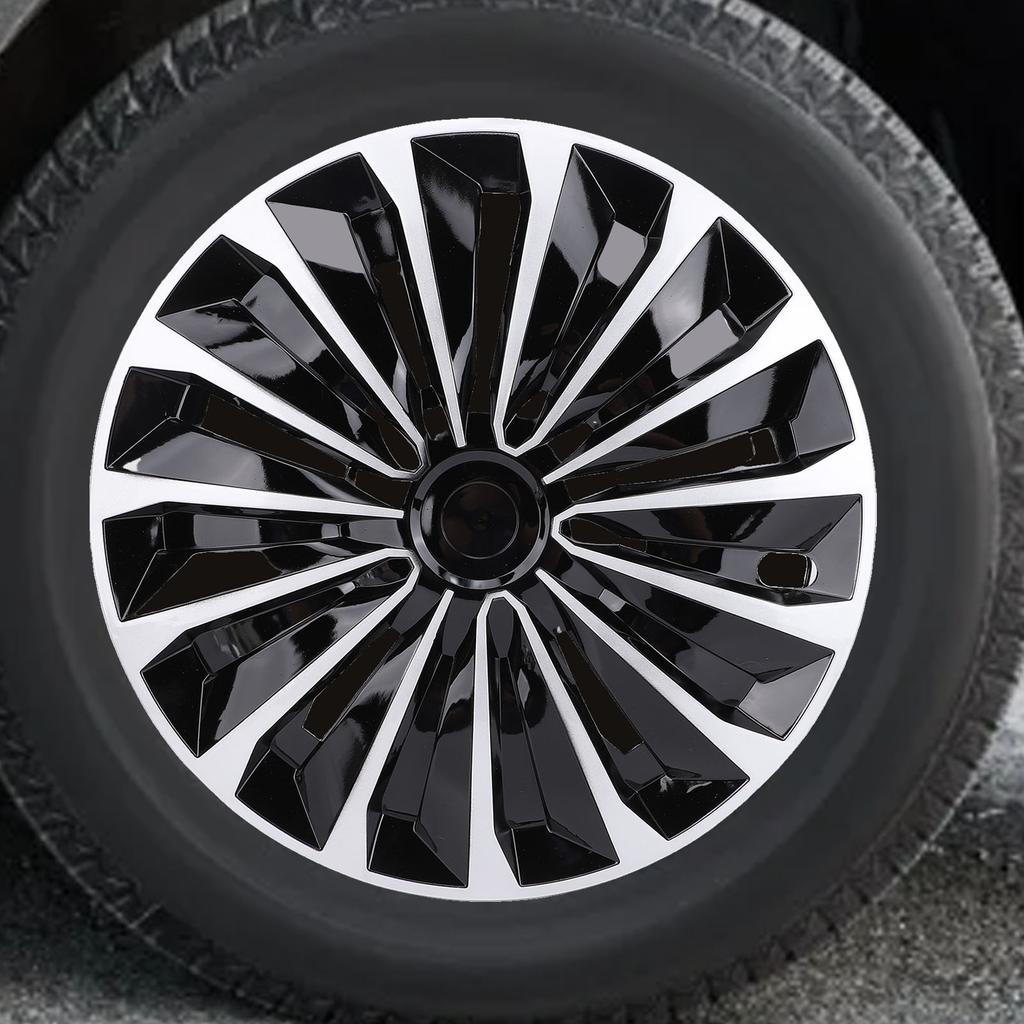 4 szt. 15-calowe Kołpaki Kół Pełne Stylowy Wygląd Dopasowanie do Felgi R15 dla Większości Samochodów Ciężarówek SUV