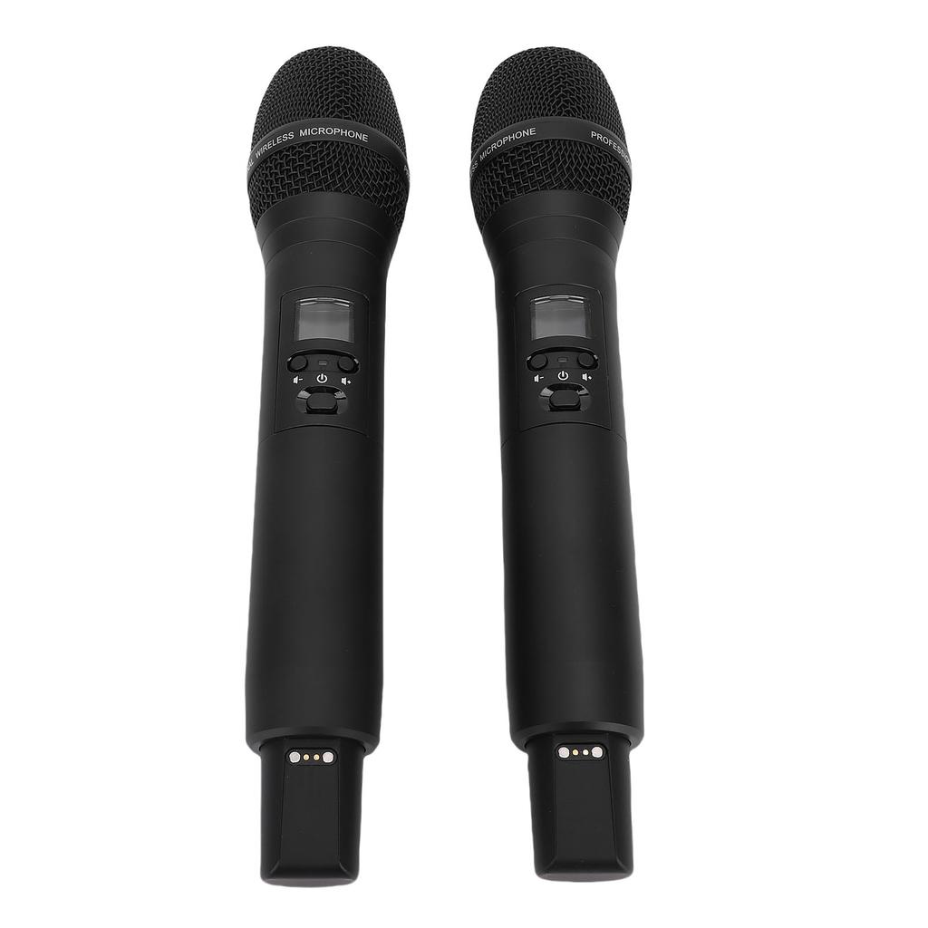 Wireless Microphone System with Receiver Professional Handheld Rechargeable Mics for Karaoke Stage Performance
