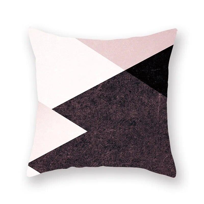 Nordic Simple Pink Geometric Printing Pattern Cushion Cover Home Living Room Sofa Decorative Pillow Pillow Cover 45*45cm