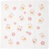 Maruzen Bleached Gauze 28 X 28 Cm 8-ply Handkerchief, Maneki-neko (beckoning Cat) Design,