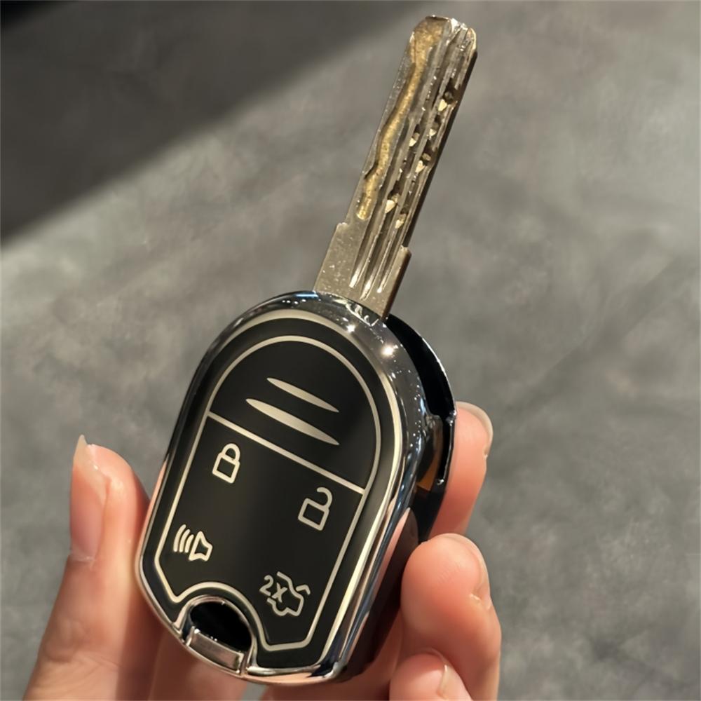 Tpu Car Key Case Cover Key Fob Cover For Ford Edge Explorer, Ranger, Expedition, Mustang, Escape, Taurus, Mazda Tribute