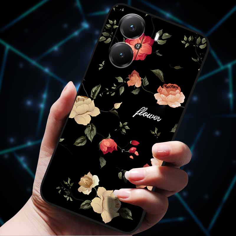 For Xiaomi Poco X7 Pro Case X7Pro 5G Soft Silicone Bumper 3D Flowers Emboss Phone Cases for Poco X 7 Pro 2025 Back Covers Shells