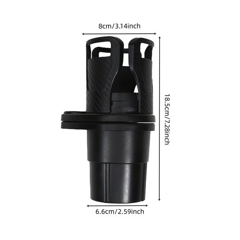 2-In-1 Multifunctional Car Cup Holder Expander Universal Auto Drinks Bottle Holder with Adjustable Base