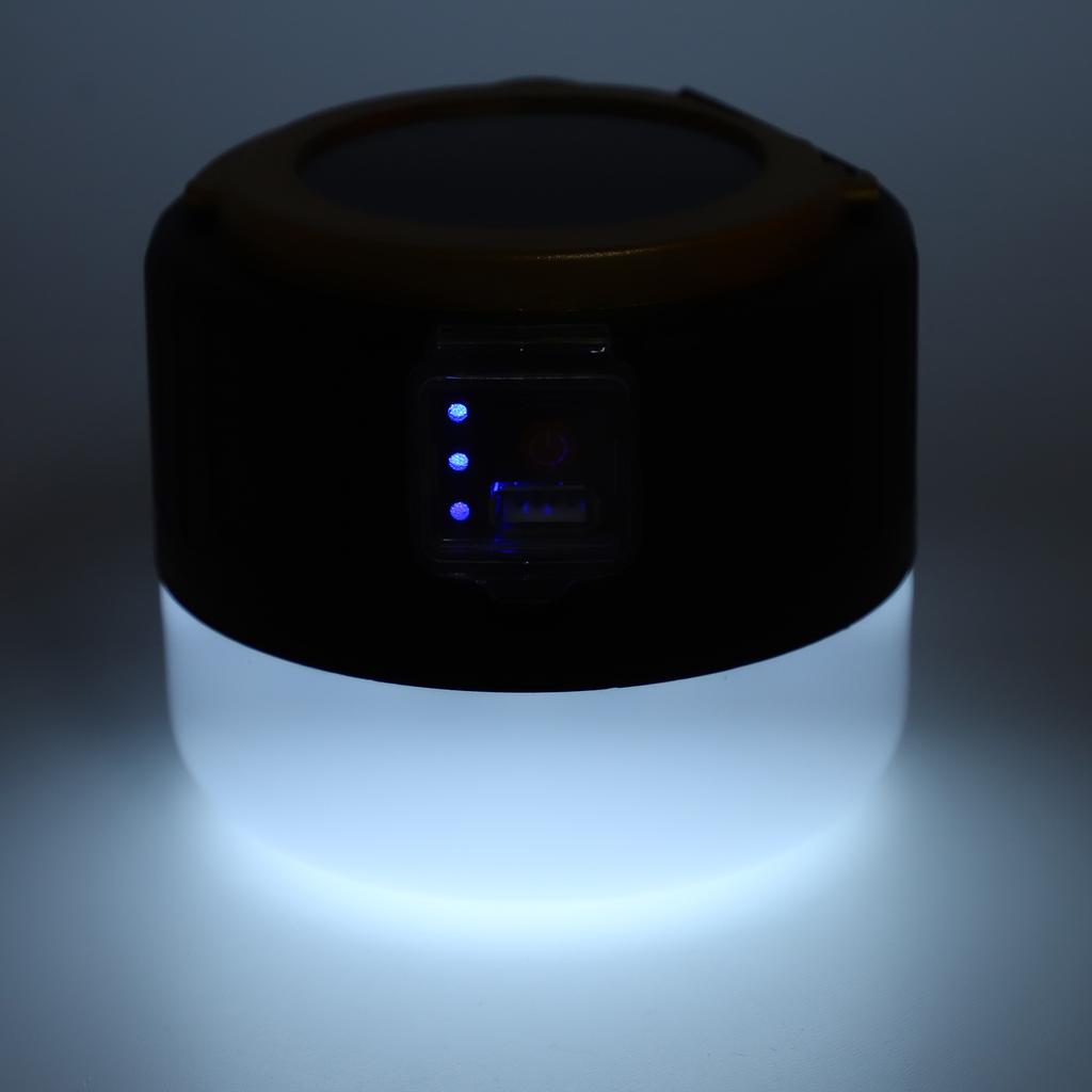 LED Camping Lantern Multifunction Solar Powered Outdoor Tent Lamp for Camping Night Market Stall Emergency