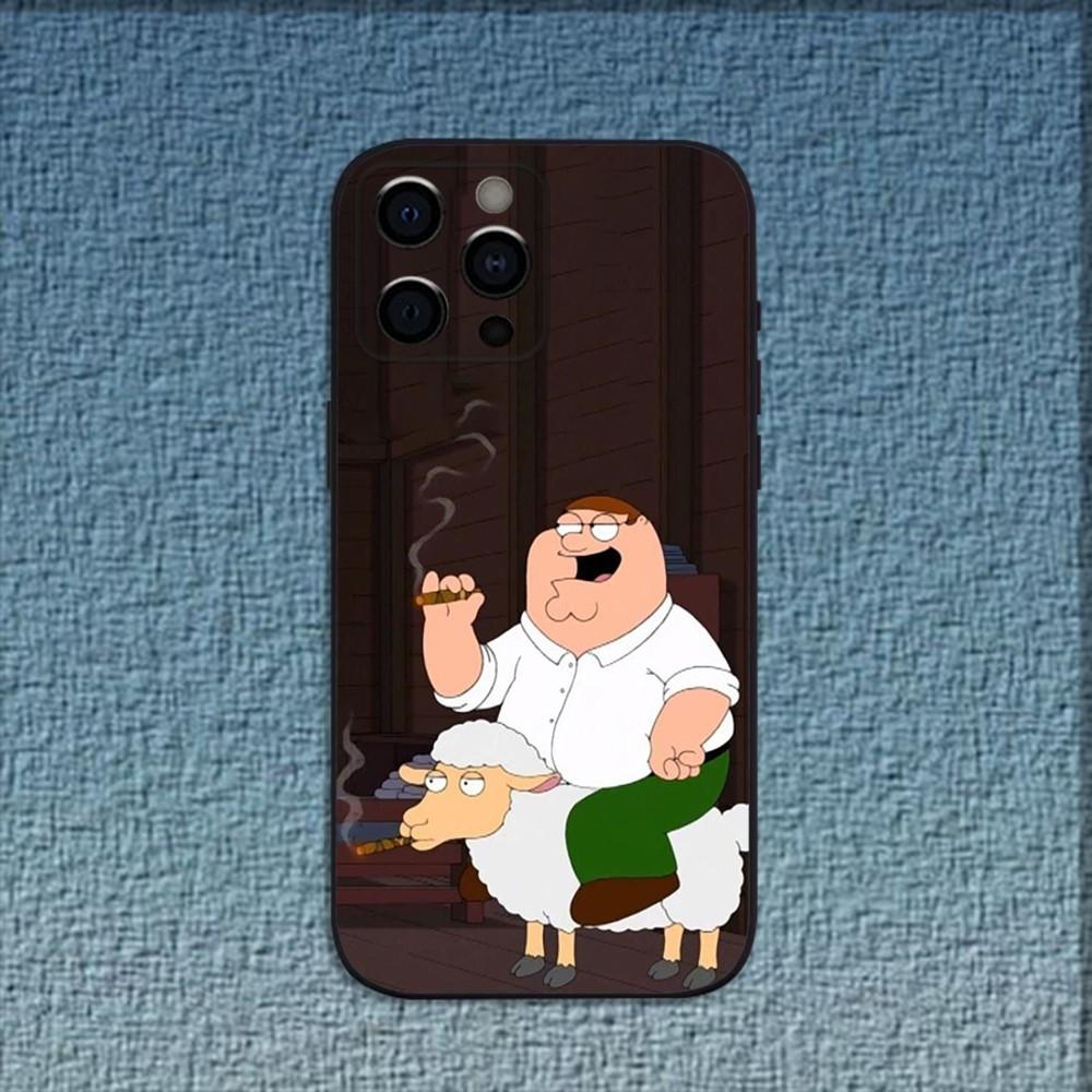 

F-Family Funny Guy Phone Case For iPhone 16,15,14,13,12,11,Pro,X,XS,Max,XR,Plus,Mini Soft Black Cover iPhone12mini