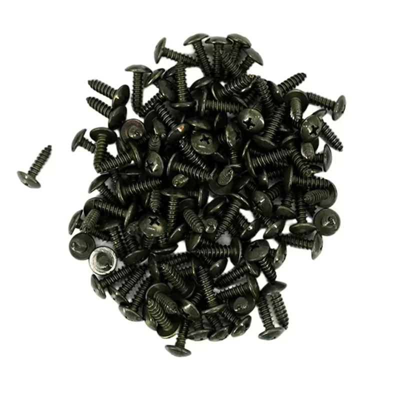Car Metal Screw Clips Mixed Set U-Type Fastener Clip with Screw Anti-rust Fender Bumper Protection Buckle Iron Sheet Screw Amagi