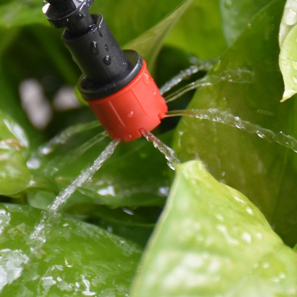 4pcs 8 holes Garden Sprinkler Nozzles Dripper 3/8" 1/2" Tee Barb Connector Drip Irrigation Watering Sprinkler For Irrigation